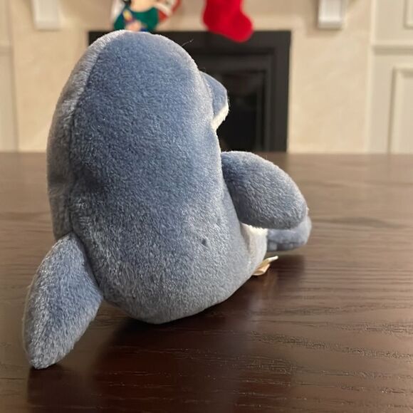 1996 Vintage Ty Beanie Baby Echo the Dolphin PVC Pellets Good Condition 9” long - Picture 4 of 9